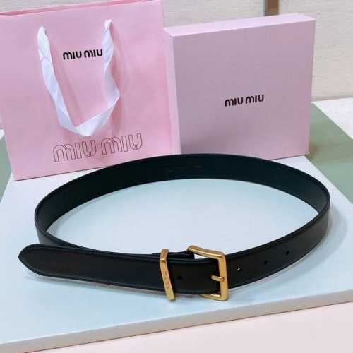 Antique Gold Buckle. The Font Does Not Fade. Miu Miu Metal Buckle. The Belt Loop