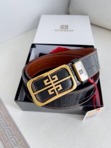 Product Name: Givenchy Belt Model: Buckle, Pure Steel Smooth Buckle, Cowhide Bod