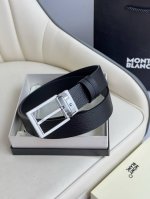 Montblanc 3.5cm wide, made of top-grain cowhide, premium pin buckle, customizabl