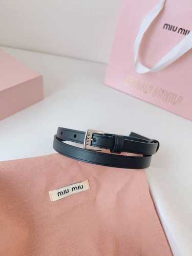 Upgraded Original Custom Miu Miu 22 Metal Hollow Micro Logo. Minimalist Style Le