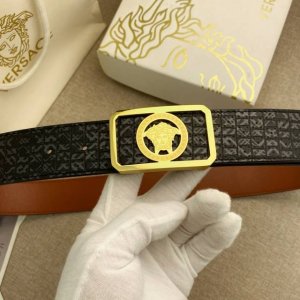 Versace special leather belt series, original hardware fine stainless steel buck
