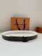 3.0 Width Lv Flowergram Round Double-Sided Belt Reinterprets Louis Vuitton's Cla