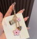lv Keychain Murakami Takashi Collaboration Cherry Blossom Keychain Bag Orname