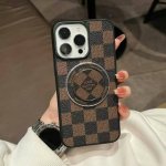 Lv classic old flower mobile phone case strong magnetic logo bracket mobile phon