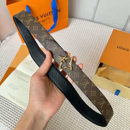 Original packaging L0Uis Vuitt0N This season's new women's belt, 30mm wide, fea - Click Image to Close