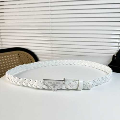 Prada Prada Latest Store Model. This Exquisite Leather Belt Exudes A Simple Yet