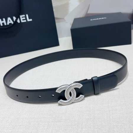 3.0cm Chanel belt, double-sided top-grain cowhide, lengths: 75, 80, 85, 90, 95, - Click Image to Close