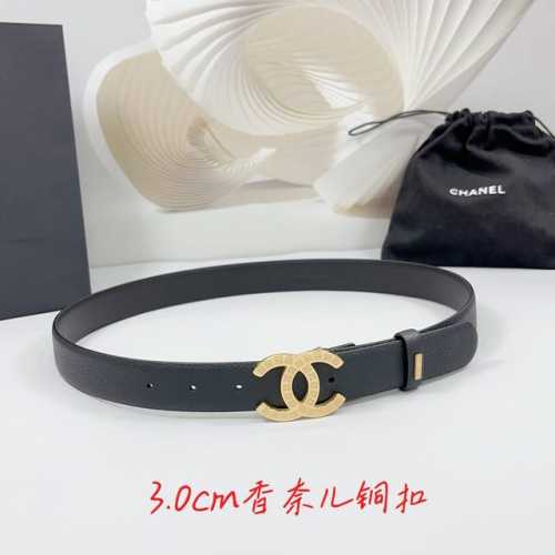Special 3.0Cm Chanel Belt, Double-Sided Top-Grain Leather, Length: 75Cm, 80Cm, 8