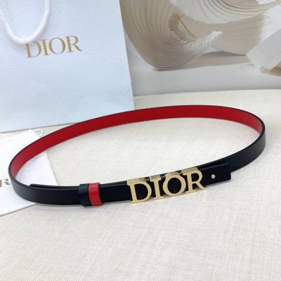 2.0Cm Dior belt, double-sided top layer cowhide, length: 75.80.85.90.95. .Europe