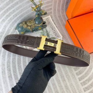 Special Herm S Special Leather Belt Series, Original Factory Premium Stainless S