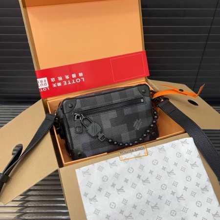Louisvuitton Lv Trunk Damoflage black canvas Pharrell design new chain box bag s - Click Image to Close