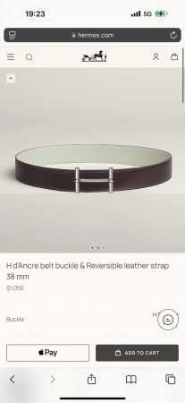 H Dancre premium hardware paired with imported cream-white Evercolor leather, 38 - Click Image to Close