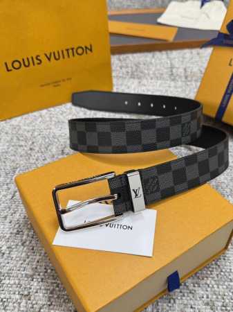 Louis Vuitton LV belt series, original hardware, exquisite hand-painted edges, s - Click Image to Close