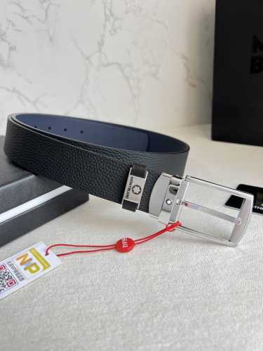 Product Name: Montblanc Original Belt Model: Pin Buckle, New Original Classic Bo