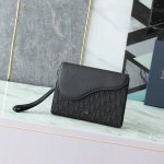 This A5 triangular clutch is a new Dior staple. Crafted from materials like blac