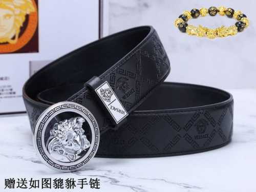 Belt Versace.Ver Original Belt 100% First Layer Cowhide Guaranteed Genuine Leath