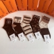 Special Packaging Louis Vuitton New Classic Mid-Length Slouch Socks! Five pairs