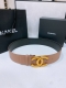 chanel Vintage Gold Buckle Calfskin Belt Simple Classic Soft Hand Feel 5.5Cm