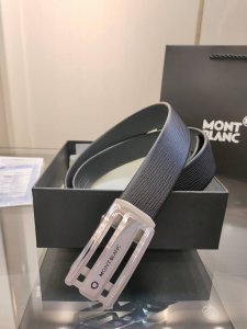 Special Montblanc New Seamless Automatic Belt, 34Mm Width, Premium Steel Buckle,