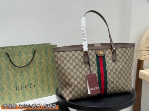 No box Upgraded quality Gucci classic red and green ribbon tote shopping bag Guc