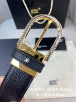 montblanc Montblanc width 3.5cm using top layer cowhide boutique pin buckle head