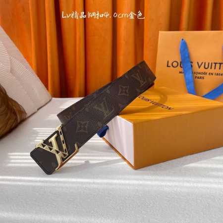 Louis Vuitton 4.0Mm Men's Double-Sided Original Leather Boutique Counter Buckle - Click Image to Close