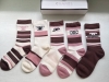 Special Chanel Grandma Style Women's Long Cashmere Socks, 5 pairs per box, jacqu