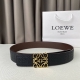 Loewe Anagram Belt, Same As In-Store Version. Double-Sided Genuine Leather, Reve