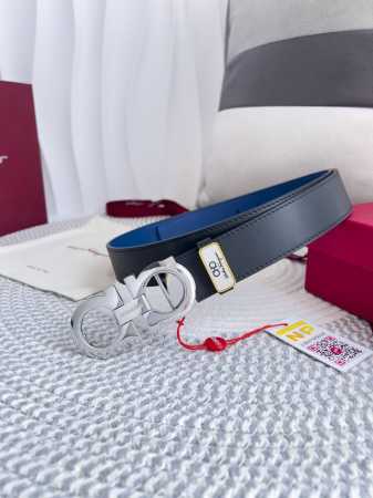 Product Name: Ferragamo Belt, Original Single Belt Model: Hook, Classic Buckle M - Click Image to Close