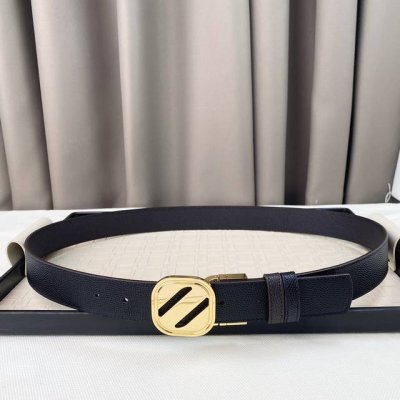 Zegna, Top-Grain Cowhide, Width 3.5 Cm, Available On The Official Website, Pure