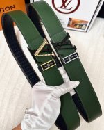 Belt: Louis Vuitton Top Replica - Belt: 100% imported top-grain cowhide, genuin