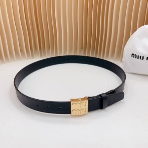 3.0Cm New model from Miu Miu official website, double-sided top layer cowhide le