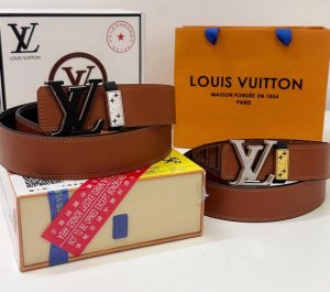 Belt: Louis Vuitton Top Replica - Belt: 100% imported original top-grain cowhid