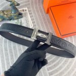 Herm S Special Leather Belt Series, Original Hardware Boutique Stainless Steel B