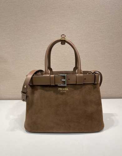 New Women's Bag 1Ba434 Suede DDD. This handbag features imported nubuck leather