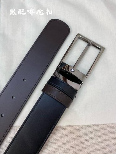 Montblanc 3.5Cm Wide, Made Of Top-Grain Cowhide, Pin Buckle, Free-Cut Business C