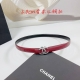 2.0 Cm Chanel Belt, Double-Sided Top-Grain Leather, Length: 75.80.85.90.95.100 C