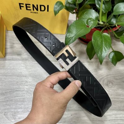 Fendi Fendi Full Set Packaging, Same As In-Store, 40Mm Wide Belt With Logo Desig