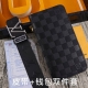 Brand: Lv. Louis Vuitton Double Set Model: Wooden Box, Belt + Wallet, Two-Piece
