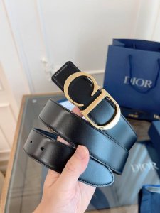 Dior Dior enhanced version French original leather, bright black full leather qu