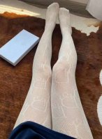 Packaging: 1 pair per box Dior's popular fishnet stockings with big D letter lo