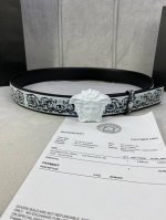 Width 4.0 Cm Versace This Palazzo Belt Is Crafted From Calf Leather And Features