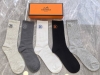 Specially packaged Hermes new mid-length slouch socks! Five pairs per box, same