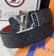 Belt: Louis Vuitton Top Replica - Belt: 100% imported original top-grain cowhide