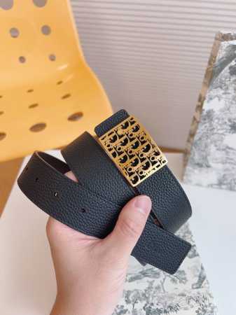 Dio* A must-have exquisite CD buckle belt from Dior, suitable for both business - Click Image to Close