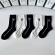 Specially packaged Chanel new embroidered mid-length slouch socks! Five pairs pe