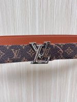 Flowergram Reversible Belt: This belt combines Monogram canvas and Monogram embo