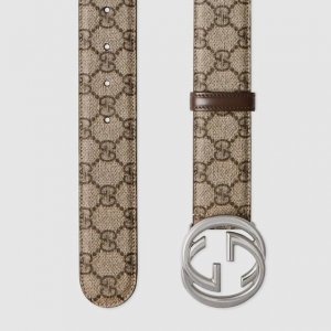 Gucccci Size: 3.8cm, the belt body is made of beige Gg printed waterproof fabric