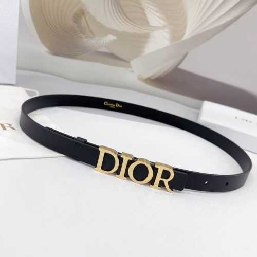 2.0 Cm Dior Double-Sided Top-Grain Calf Leather, Original Leather Material Custo