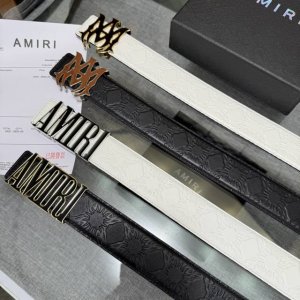 Amiri's latest internet-famous double-sided cowhide belt comes with original box